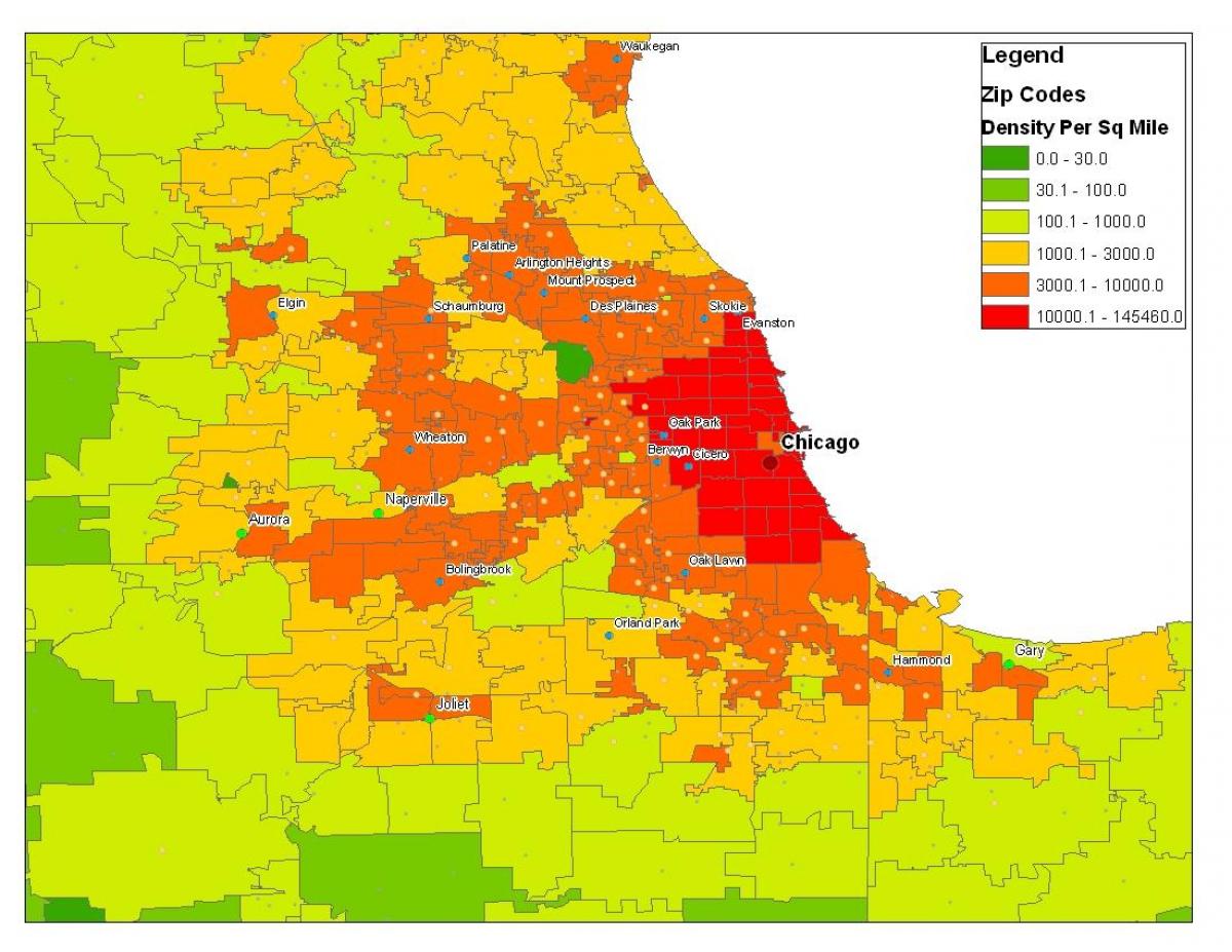 demografi peta Chicago