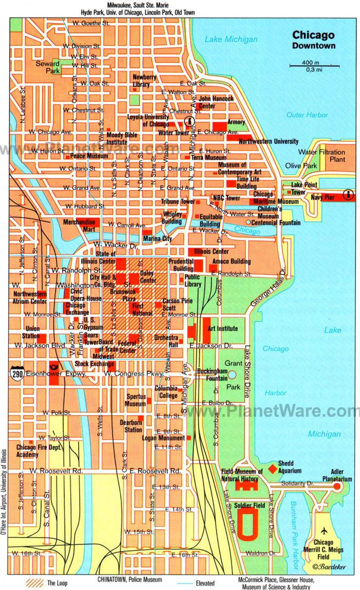 peta Chicago tarikan