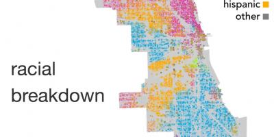 Peta Chicago etnik