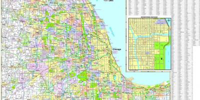 Peta Chicago lebuh raya