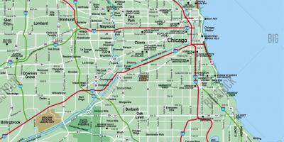 Peta Chicago kawasan