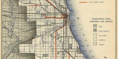 Peta Chicago kereta bawah tanah