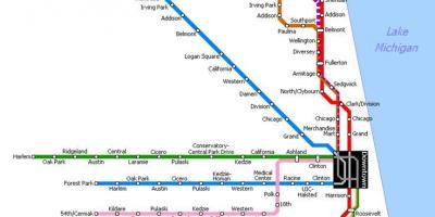 Peta metro Chicago