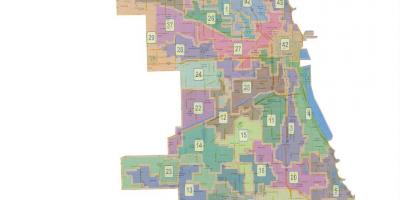Bandar Chicago ward peta