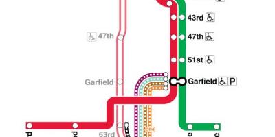 Peta garis merah Chicago