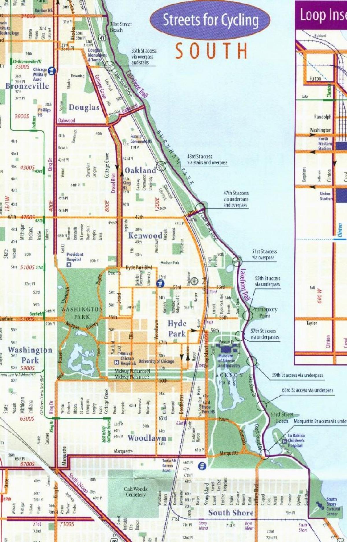 Chicago basikal lane peta