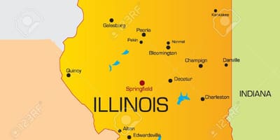 Chicago negeri peta